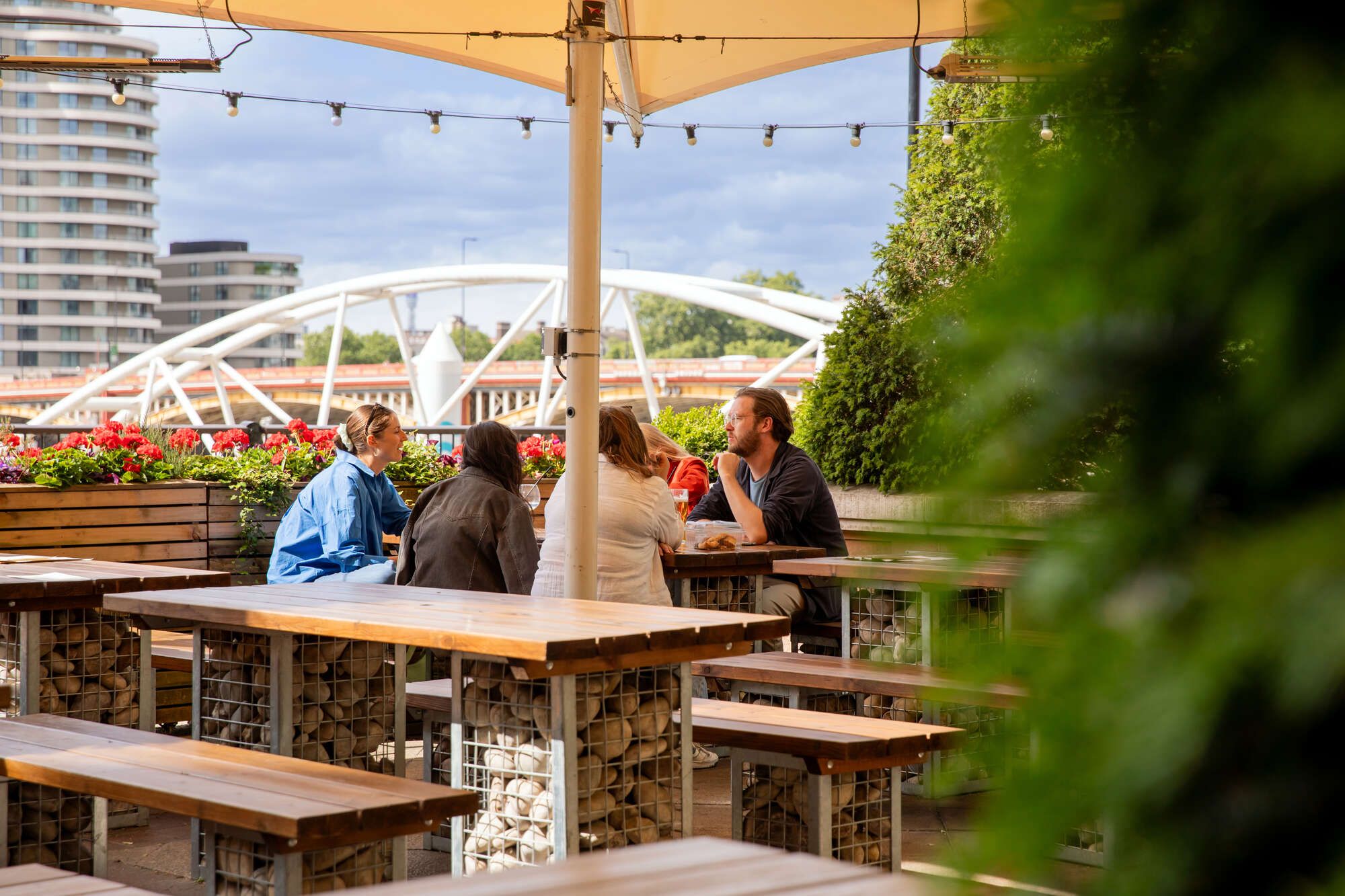 The Riverside Vauxhall pub garden